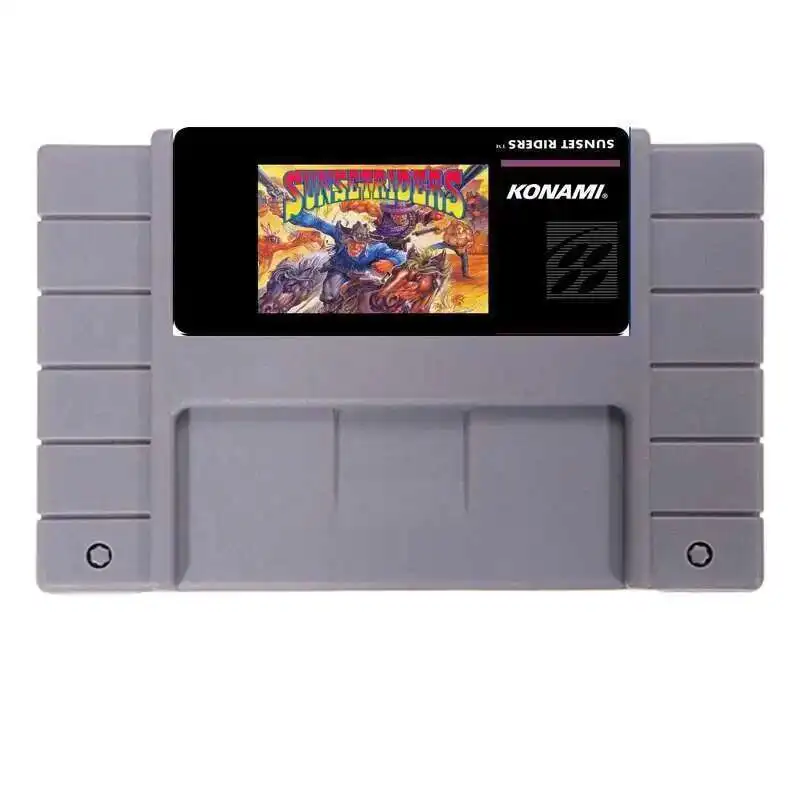 Игровая карта Sunset Riders NTSC 16 бит 46 пин серая для игроков в