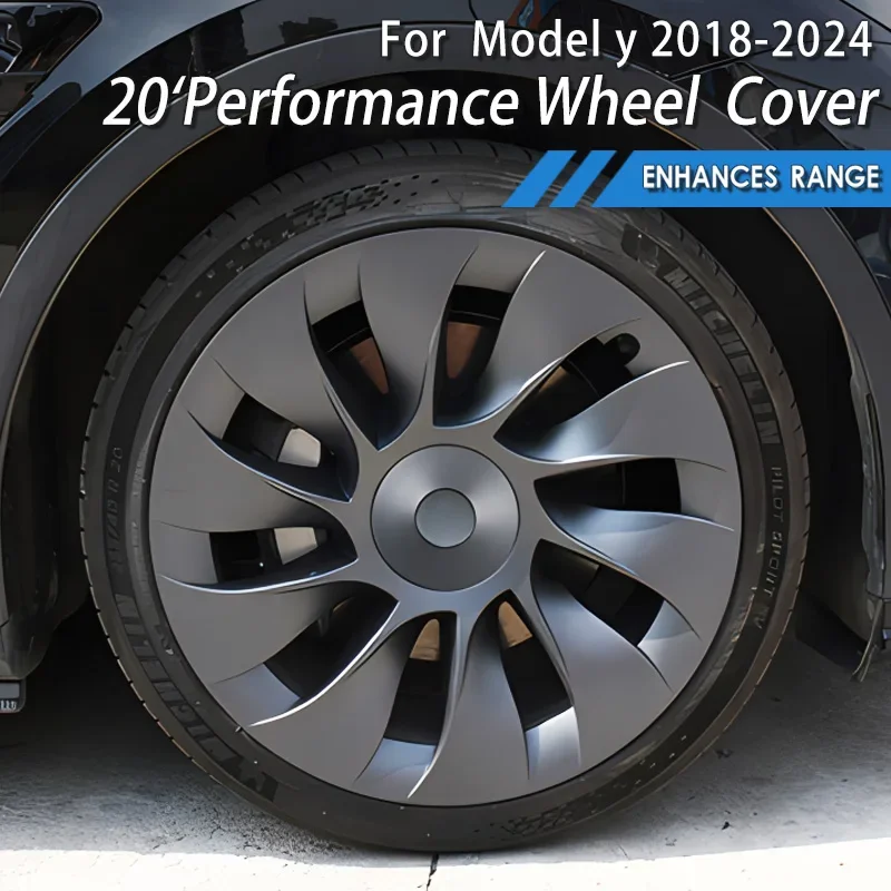 

For Tesla Model Y 20 Inch HubCap 2024 Performance Replacement Wheel Cap Automobile Hub cap Full Cover Accessories Wheel Parts