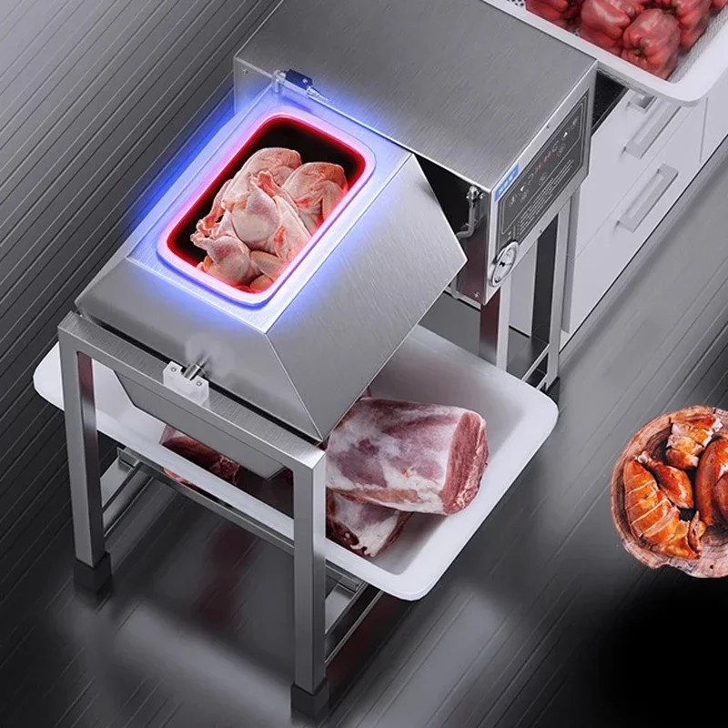 Mesin pengawet 220V 11.5KG listrik vakum makanan Marinator mesin Tumbling LCD cerdas mesin pengawetan Hamburger untuk toko