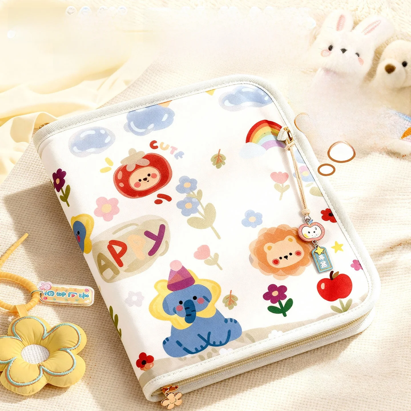 pregnancy-check-report-storage-folder-with-zipper-maternity-file-folder-loose-leaf-pregnancy-archive-book-delivery-manual