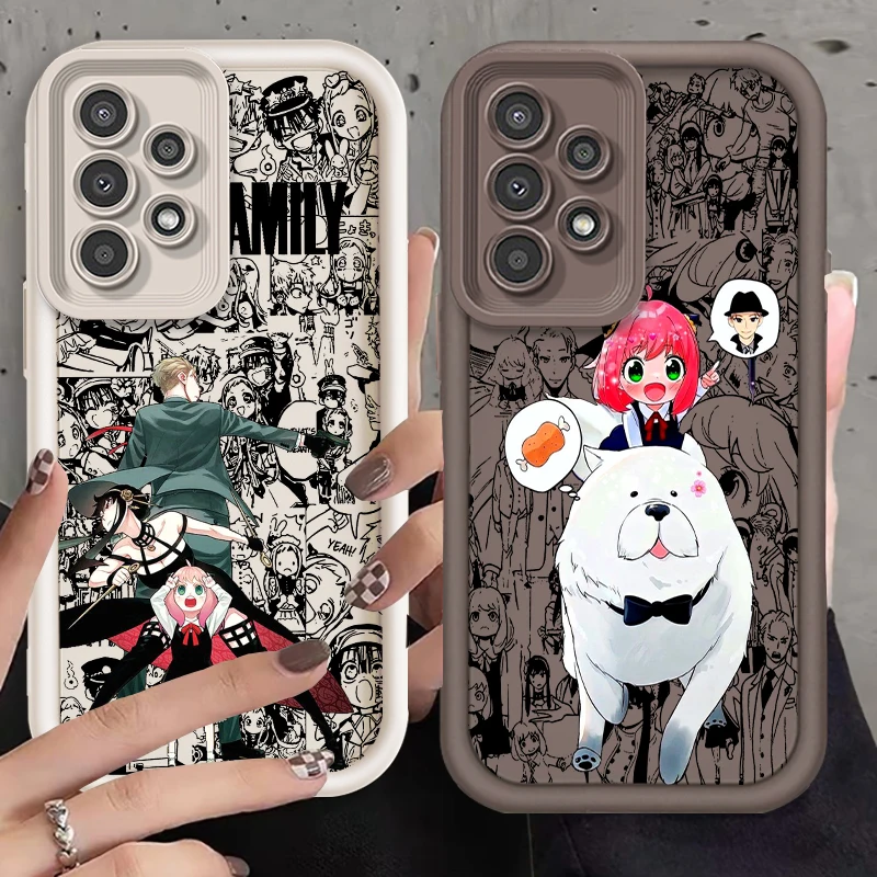 SPY X FAMILY Cute Cool For Samsung A73 A71 A54 A53 A52 A51 A33 A32 A21S A14 A13 A12 A25 A04 A05 5G Eye Ladder TPU Phone Case