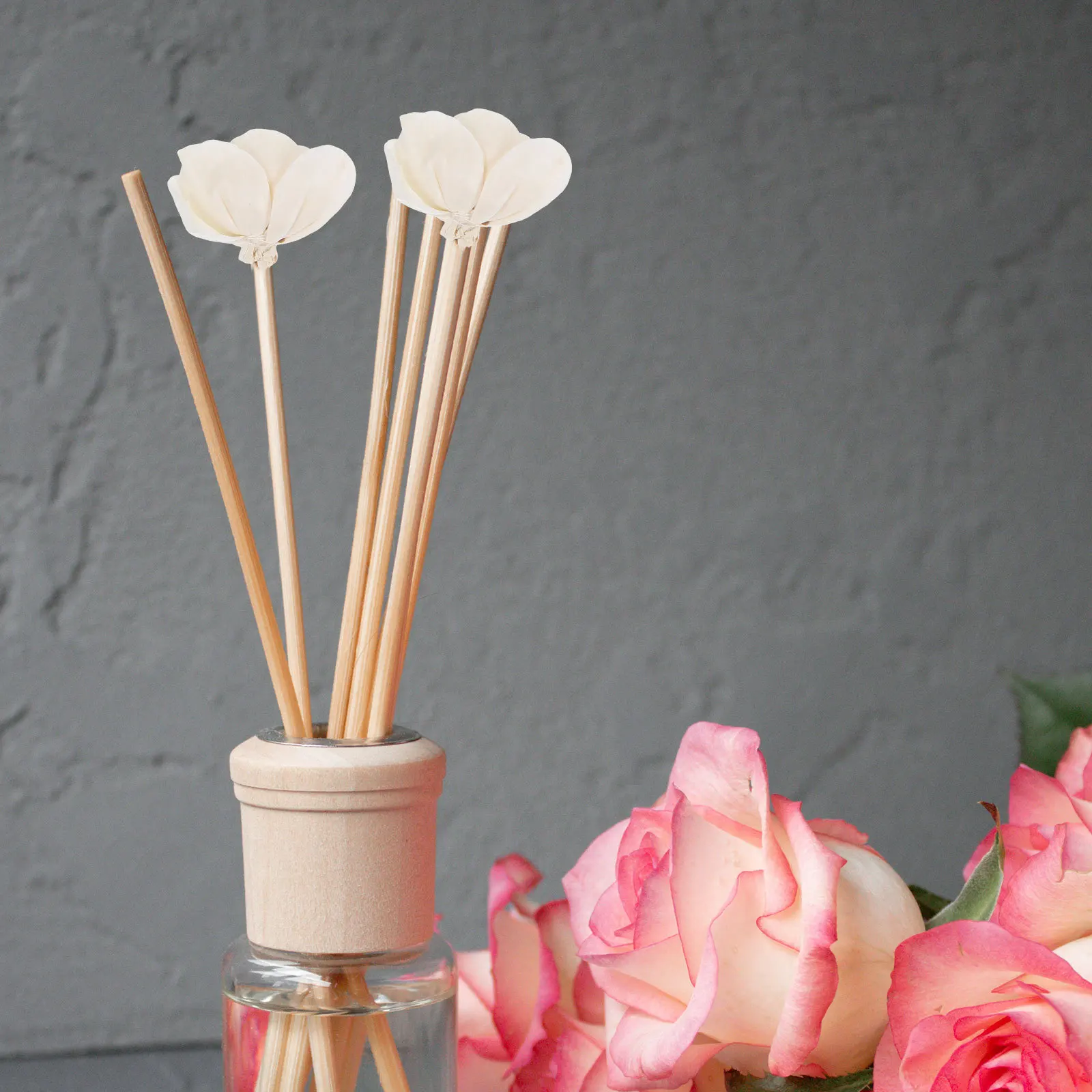 

6pcs Aromatherapy Stick Diffuser For Home Flower Shape Handcrafted Dried Flower Room Fragrance Decor Bathroom Bedroom Office