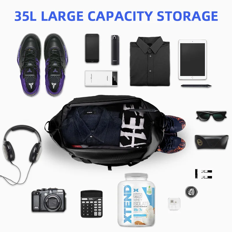 Fenruien Men Multi-Function Large Capacity 35L Travel Bag Suit Luggage Bag Business Laptop Waterproof Trip Tote Bag