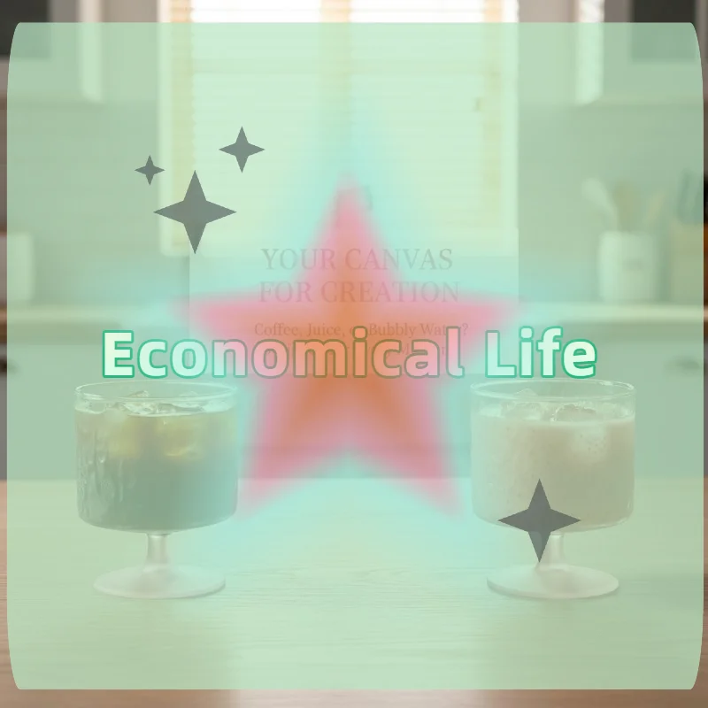 

[MOA]Creative Glass Drinkware Water Cup Latte Coffee Glass Cold Cups Cocktail Drinkware Juice Water Glass Ins Office Water Cups