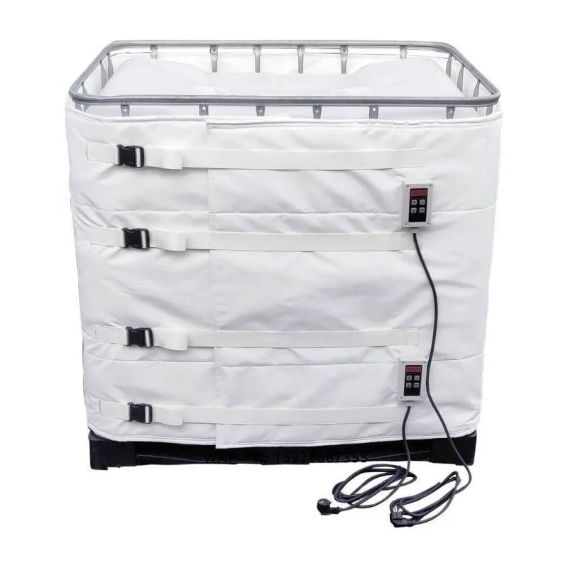 Cellthermo Silicone Thermal Insulated Waterproof IBC Tank Heater Cover for Industry Heating Process