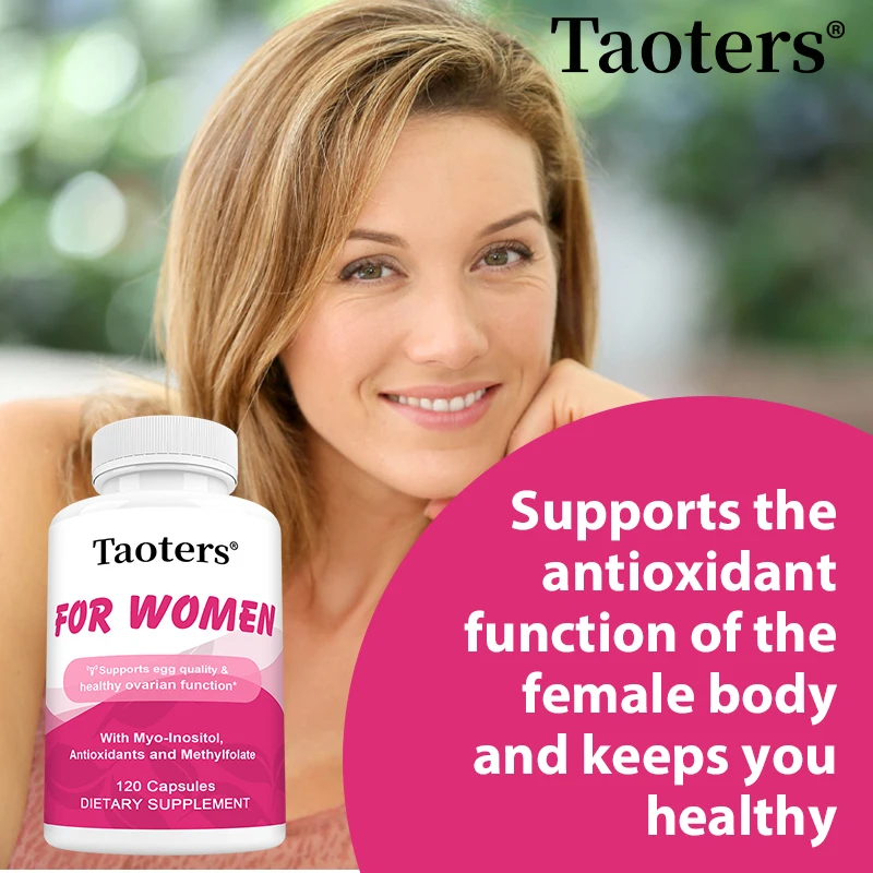 

Myo-Inositol Capsules, with Vitamin E, Antioxidant, Helps Improve Skin Health, Balance Emotional Health, 120 Capsules
