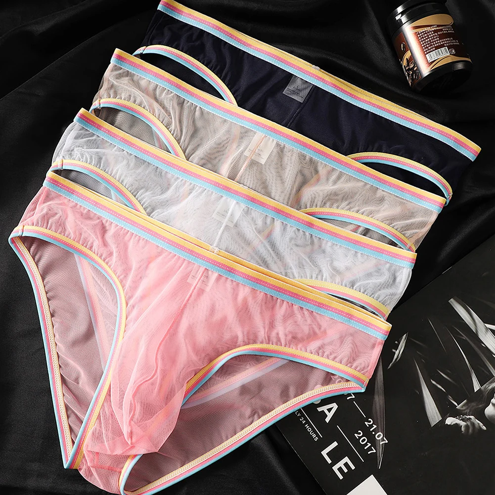 

Bulge Pouch Men Mesh Briefs Intimate Occasions 80 Polyamide 20 Spandex Stretch Spandex Blend Breathable Fabric