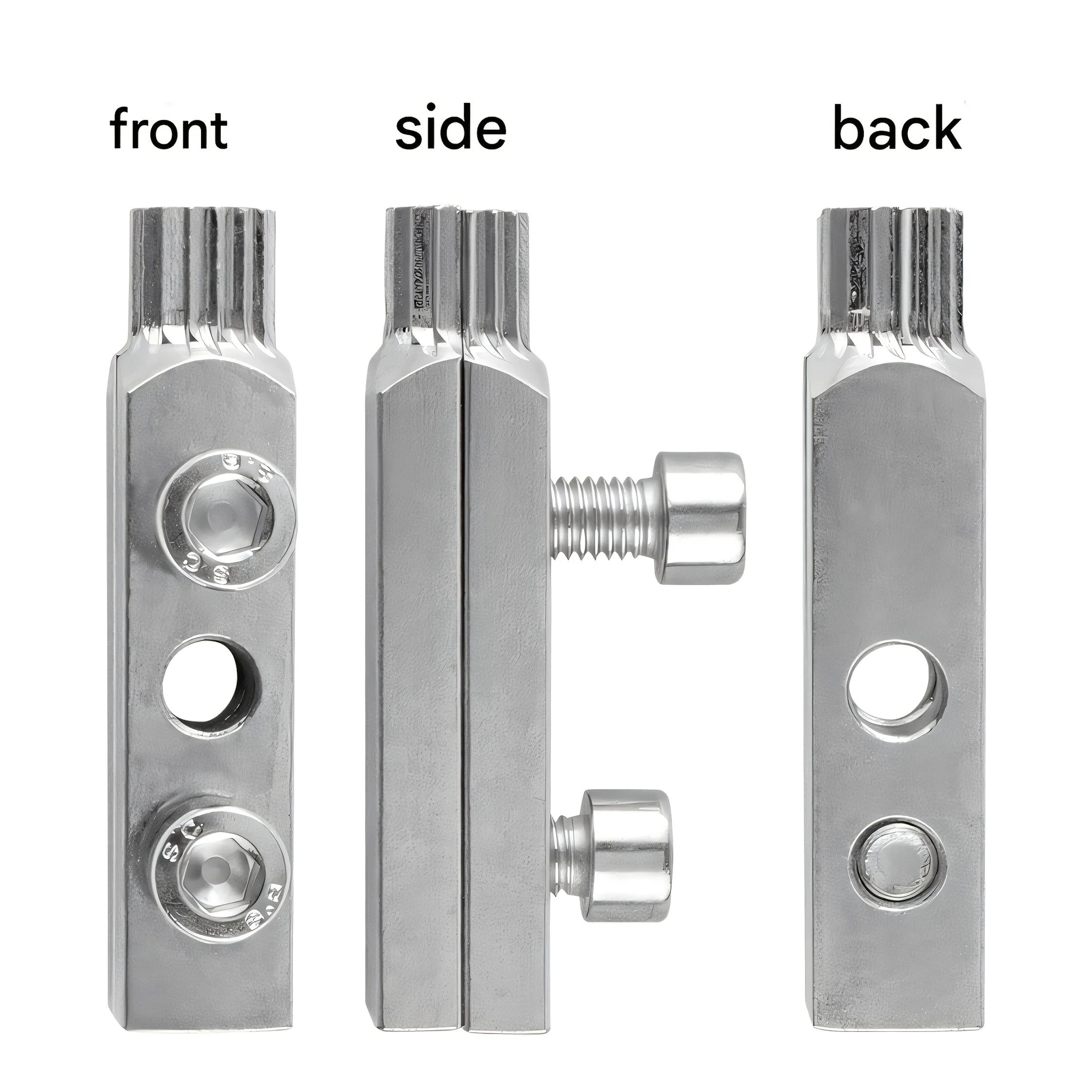 2Pcs/Set Adjustable Metal Pipe Broken Screw Extractor Kit, Quick Water Tap Broken Thread Remover, Universal 4 & 6 Points Nut Ext