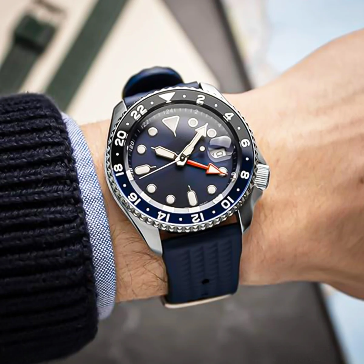 الإفراج السريع سيليكون المطاط حزام الساعات 18 مللي متر 20 مللي متر 22 مللي متر النساء الرجال حزام مقاوم للماء ساعة رياضية حزام مصقول مشبك الفرقة ​