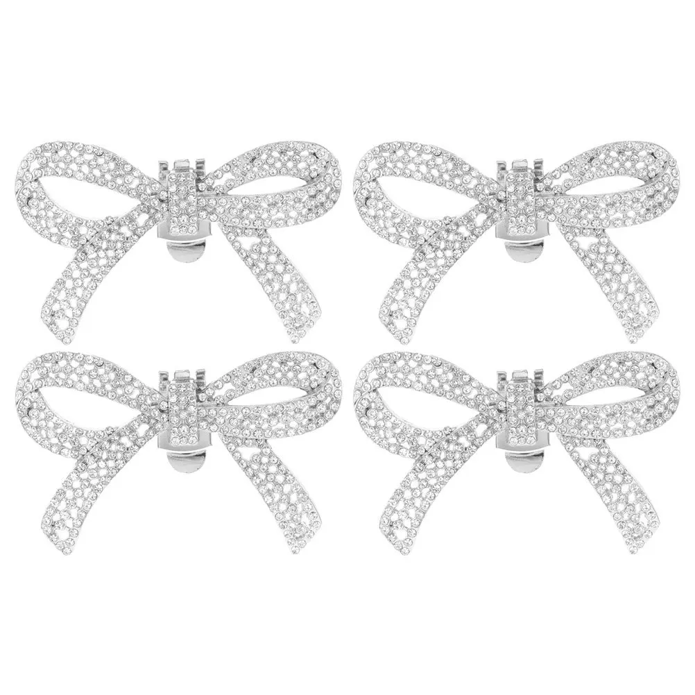 

Water Drill Flower Decorative Clips Sparkling Rhinestone Bow Heel Accessories Detachable Wedding Bridal Shoe Buckles Shoe