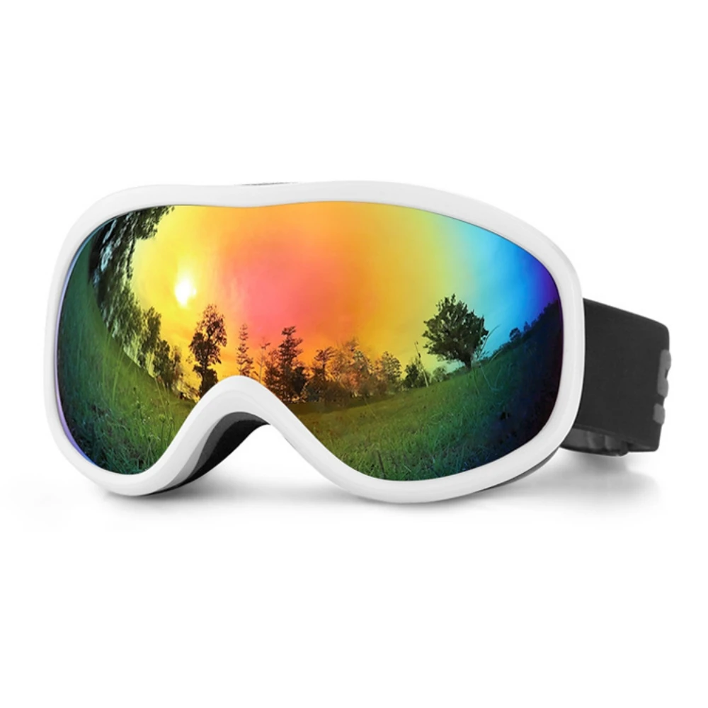 Double Layer Anti-Fog Ski Goggles, Óculos Miopia Ajustáveis, Esqui Equipamento ao ar livre