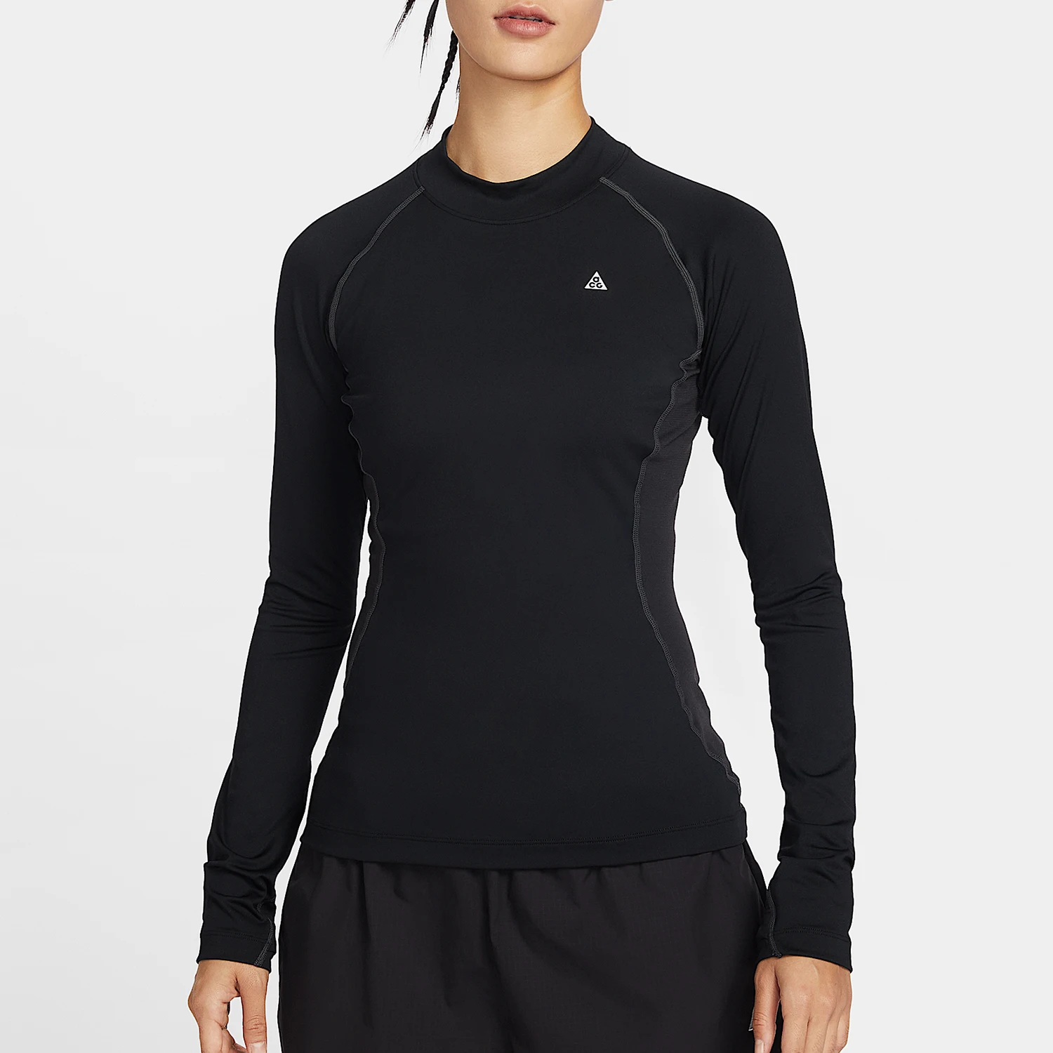 

Оригинальный женский пуловер Nike ACG с круглым вырезом, облегающий спортивный топ с длинными рукавами IO0231-010