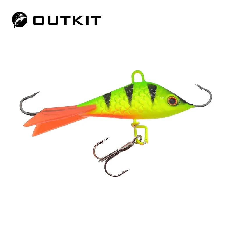 OUTKIT 1PCS Quality Winter Ice 50mm 7.5g Fishing Lure Fake Lure Artificial Bait leurre Balancer for Fishing Carp Walleye Pike