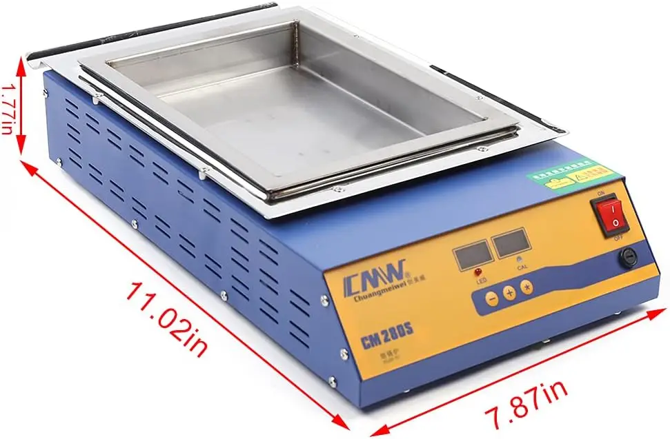 Solder Pot 2000w 110V Soldering Bath Titanium Plate,Solder Pot Lead-free Titanium Square Solder Pot Tin Melting Furnace