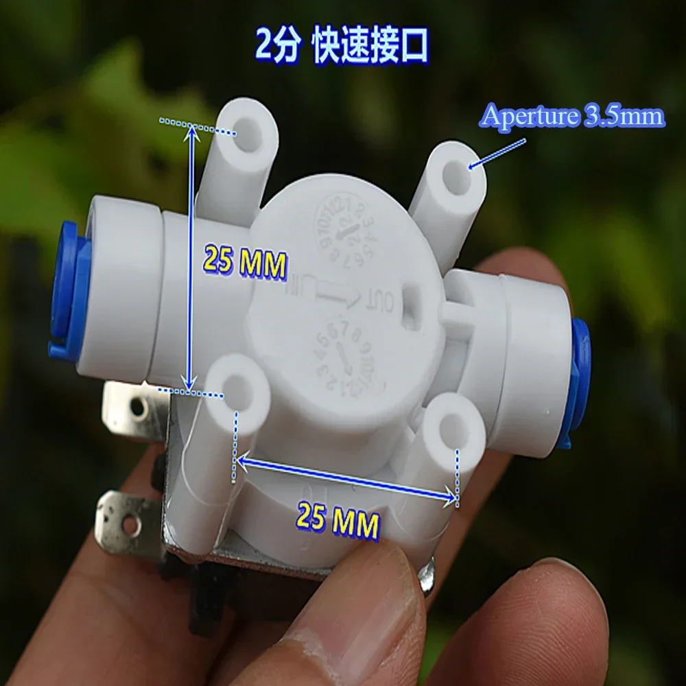 N/C Valve Normally Closed DC 24V Solenoid Valve 2/8 Inches Thread Solenoid Water Valve Electric Control Controller Switch