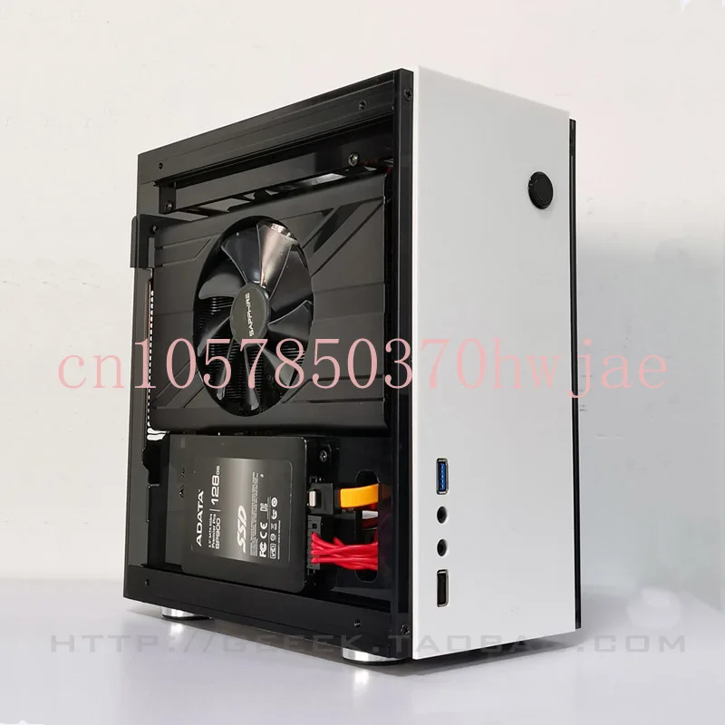 Imagem -04 - Geeek-mini Itx Side Chassis Transparente Pequeno 1u Power Supply a4 Chassis Não Alumínio Pequeno 1u Power Supply A31s
