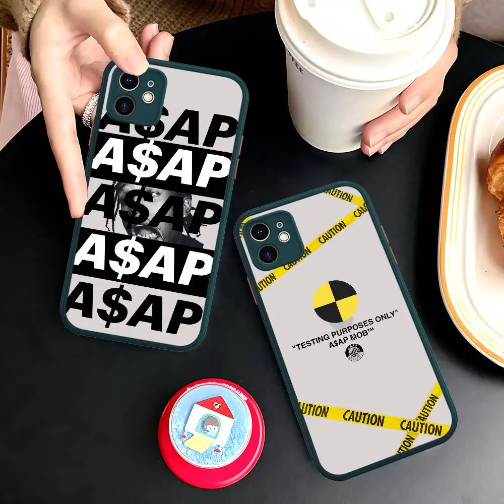 Rapper A-Asap R-Rocky Phone Case For iPhone 11 12 13 14 15 16 Pro Plus X XS MAX Matte Bumper Shockproof Cover