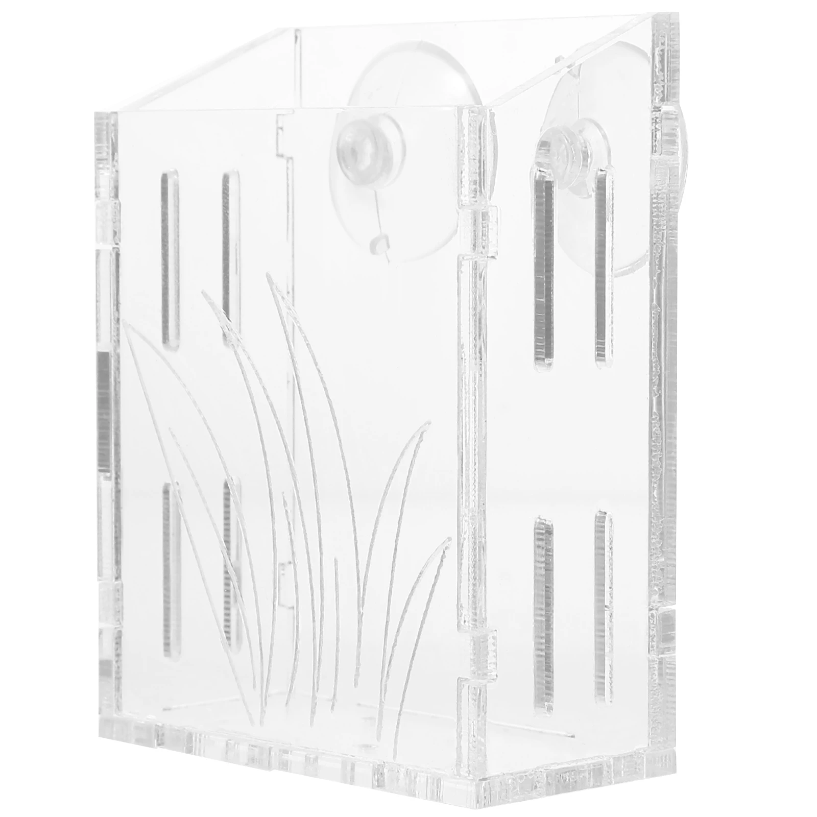 

Aquatic Plant Clear Acrylic Fish Tank Planter Fish Tank Planter Holder Suction Cups Reusable Durable Water Plants Container