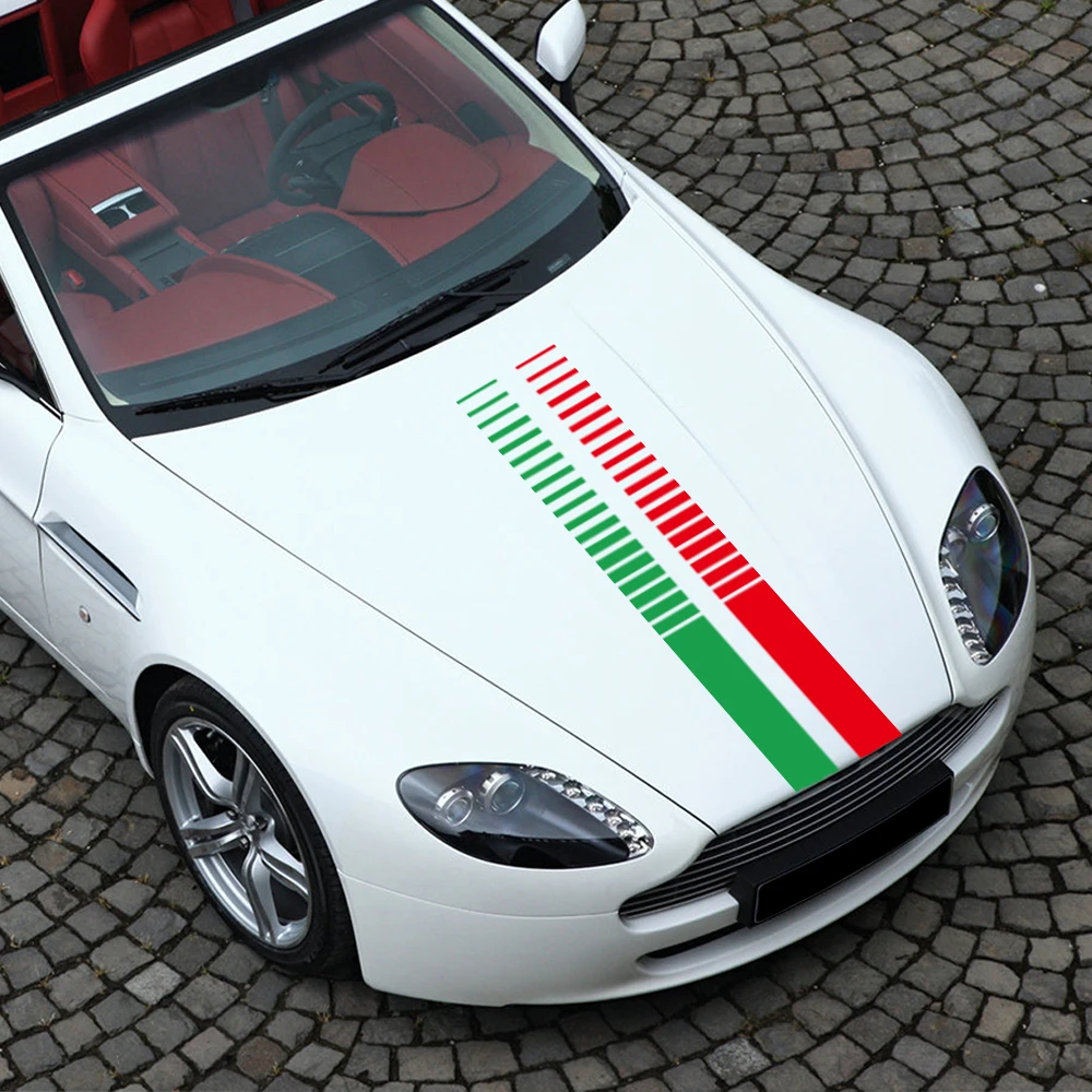 Car Front Hood Sticker PVC Decal Decorative Sticker Creative Car Accessories Waterproof Styling Decals Self-adhesive Film