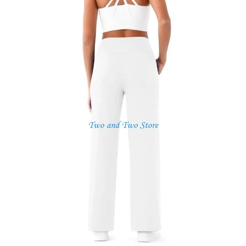 

HX6F Womens Wide Leg Dress Pants Stretch High Waist Yoga Pants Casual Slacks Pockets