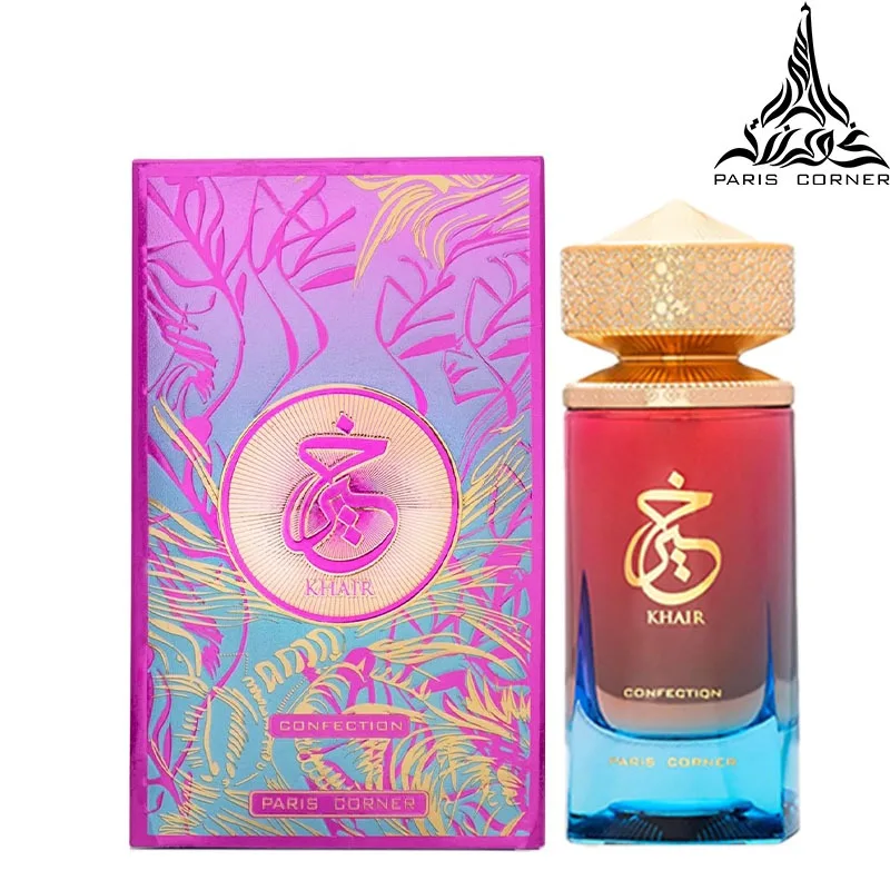 

Paris Corner | Khair Confection EDP 3.4 Fl Oz | Sweet Candy Scent Perfume for Men & Women Indulge in Luscious Pear Vanilla Notes