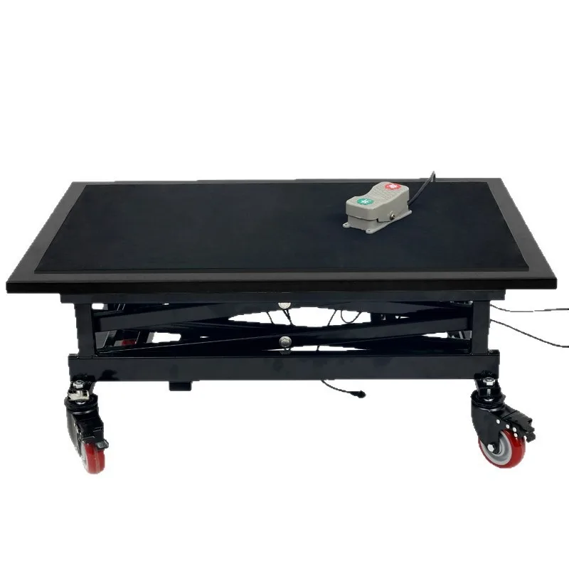 Electric lifting stool folding mobile interior decoration tiling trolley