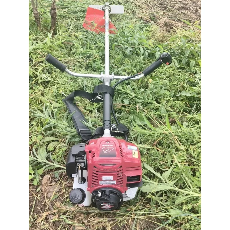 GX35 Боковое крепление, 4 хода, 5 в 1, газовый станок для резки травы, роторные ножницы для сорняков, косилка, многофункциональные садовые электроинструменты