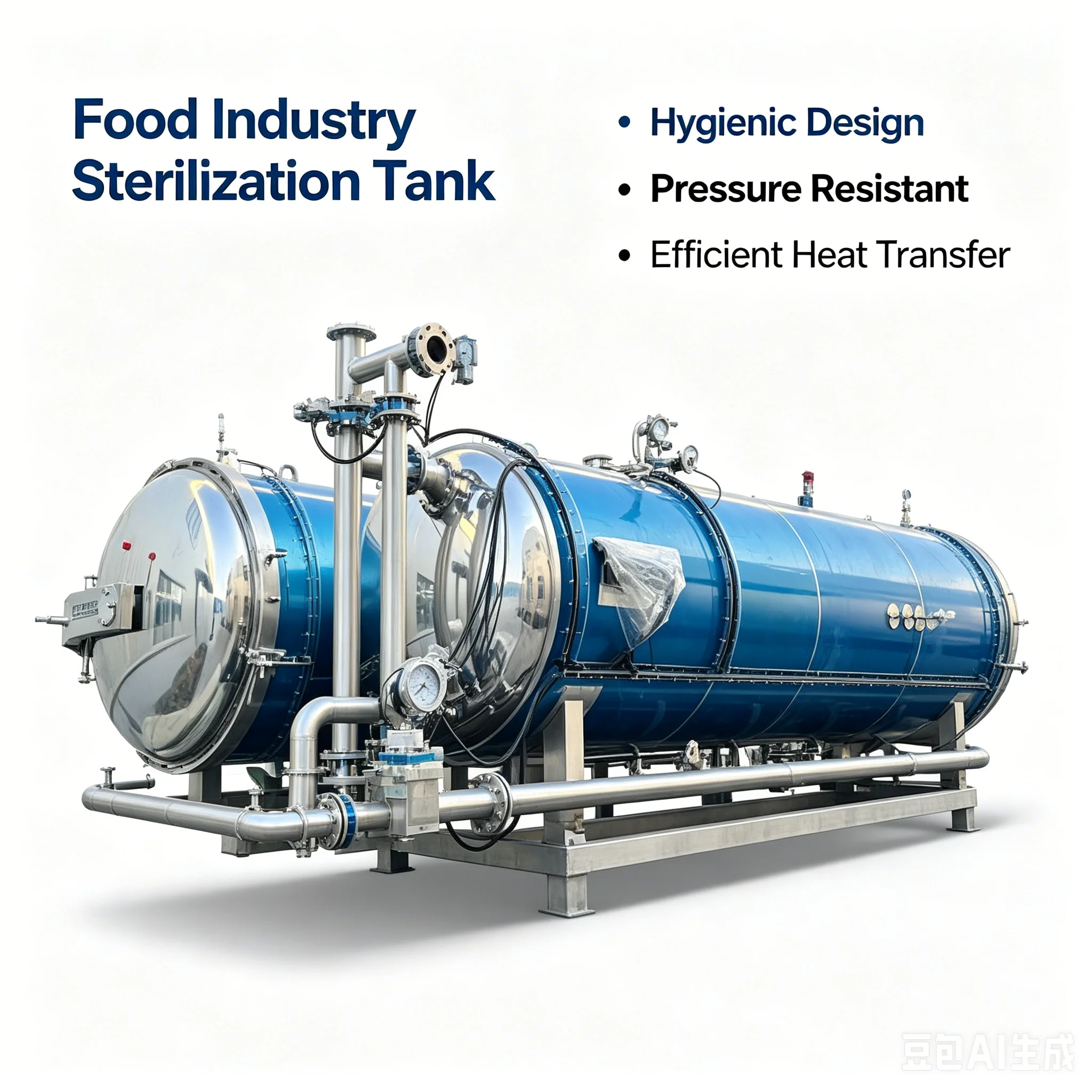 Automatic Sterilization Retort Machine Digital Control Electric Heating Industrial Autoclave for Beverage Production