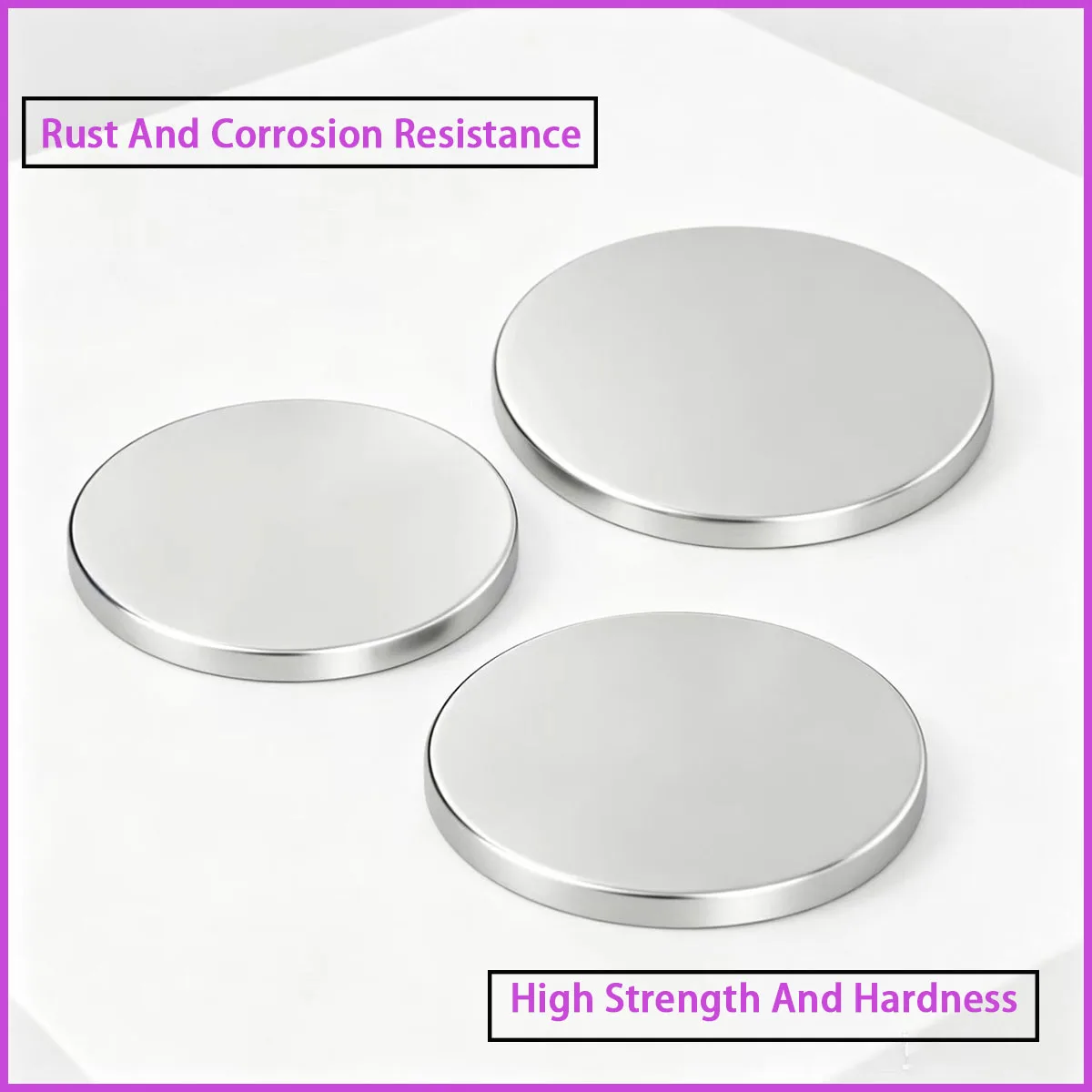 Diameter 42-80mm 304 stainless steel circular plate used for mechanical parts, hardware products, decorative fixtures, etc