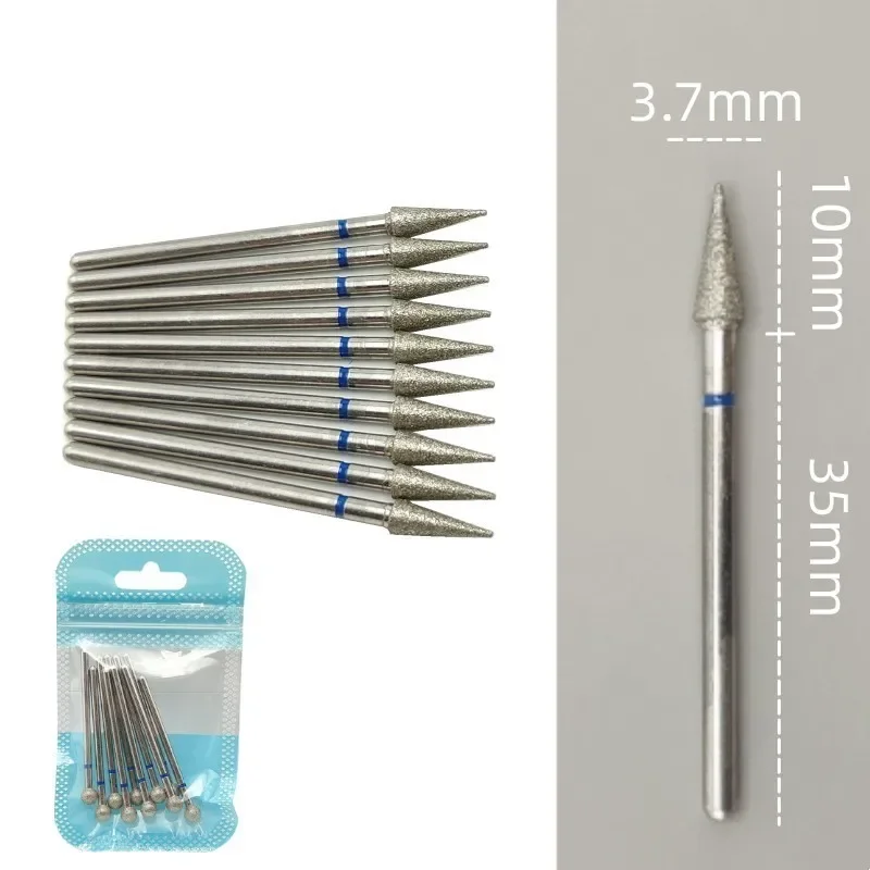 10 teile/satz Diamant Nagel Bohrer Rotery Elektrische Fräser für Pediküre Maniküre Dateien Häutchen Grat Nagel Werkzeuge Zubehör