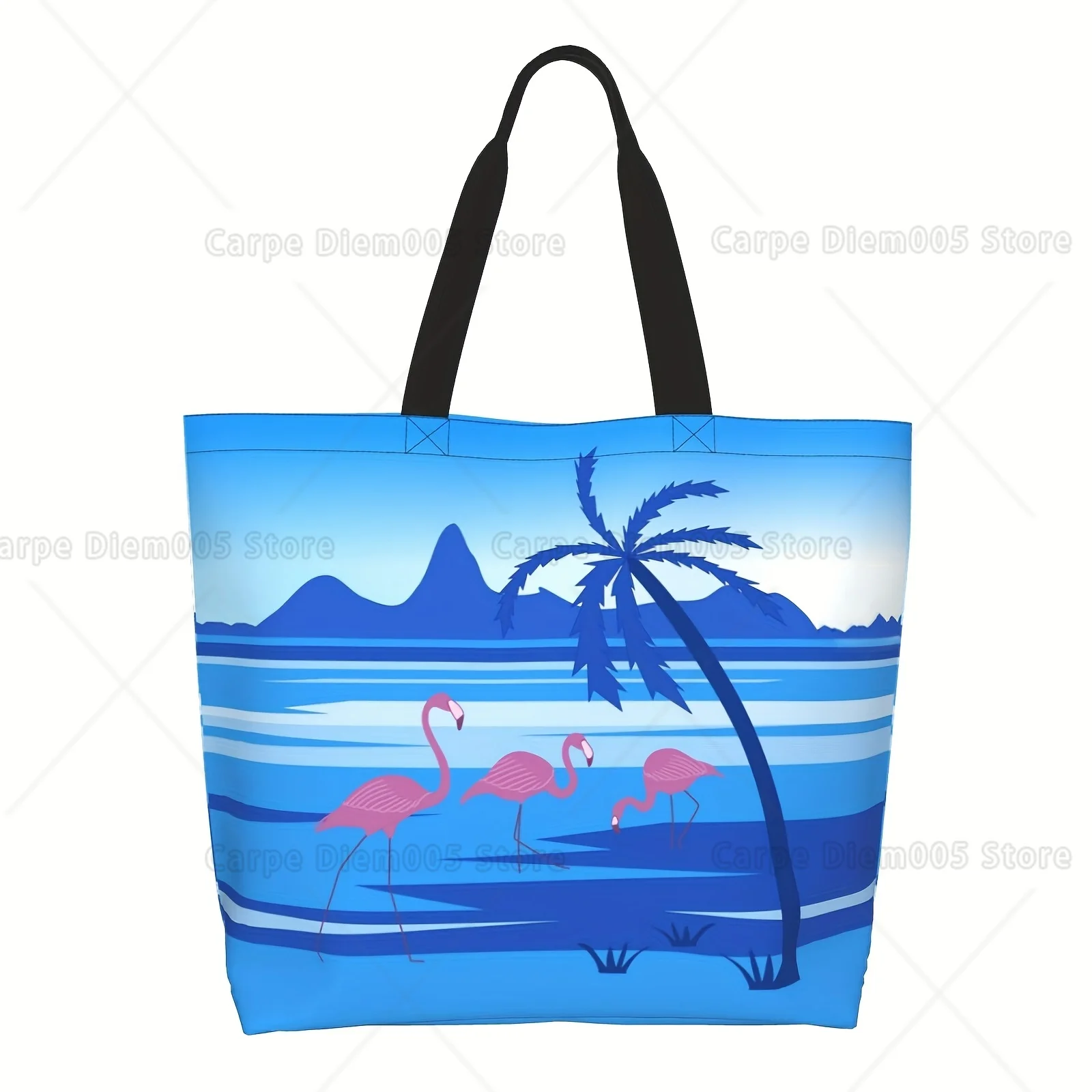 

Сумки-тоут с фламинго для спортзала для женщин, милый кошелек с фламинго и принтом на плечо, многоразовые сумки для покупок, повседневные дорожные сумки для работы