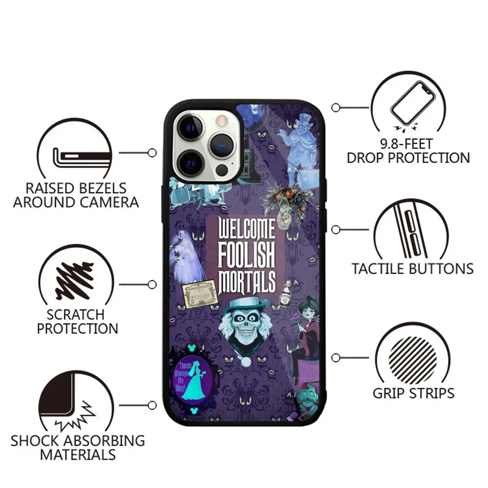 H-Haunted Mansion  Phone Case Strong Magnetic For IPhone 15,14,13,Pro,Max,Plus,11,12,Mini For Magsafe Wireless Charging