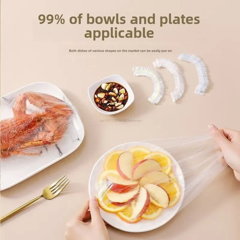 غطاء طعام للاستعمال مرة واحدة قابل لإعادة الاستخدام، غطاء بلاستيكي متين، أغطية طعام مرنة للأطباق، أغطية أطباق مرنة لحقيبة حفظ الطعام في المطبخ #3