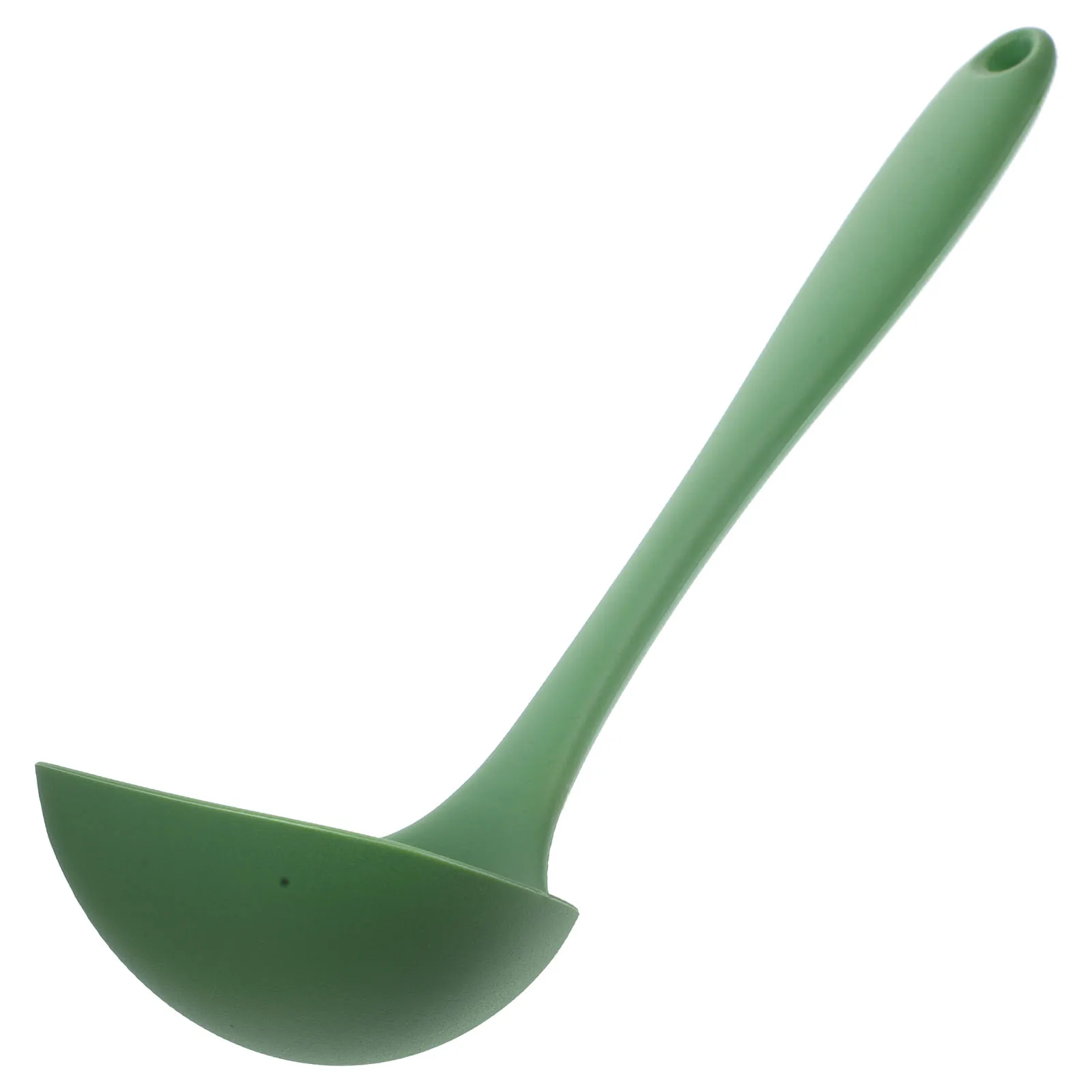 

Big Belly Soup Ladle Silicone Kitchen Spoon Large Capacity Safe Heat Resistant Durable Bright Color Long Life Easy Scoop Soup