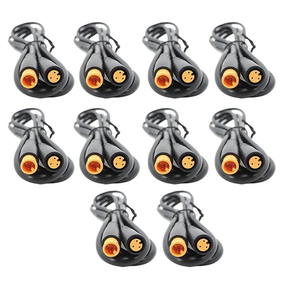 10 Pairs M6 3 Pin IP67 Rated Male Female Cable Connectors for Scooter Brake Sensors and Industrial Control Wiring