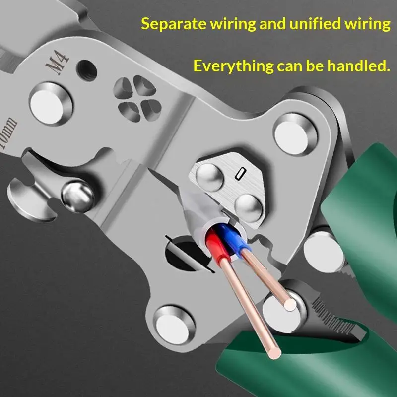Foldable Wire Stripper All-In-One Pulley Design Multi-Function Electrician Wire Splitter for Various Electrical Repair Tasks
