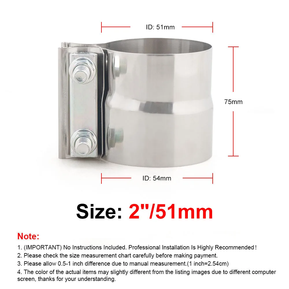 Para tubos, silenciadores, conversores catalíticos braçadeira de escape, braçadeira de banda conjunta de aba de aço inoxidável