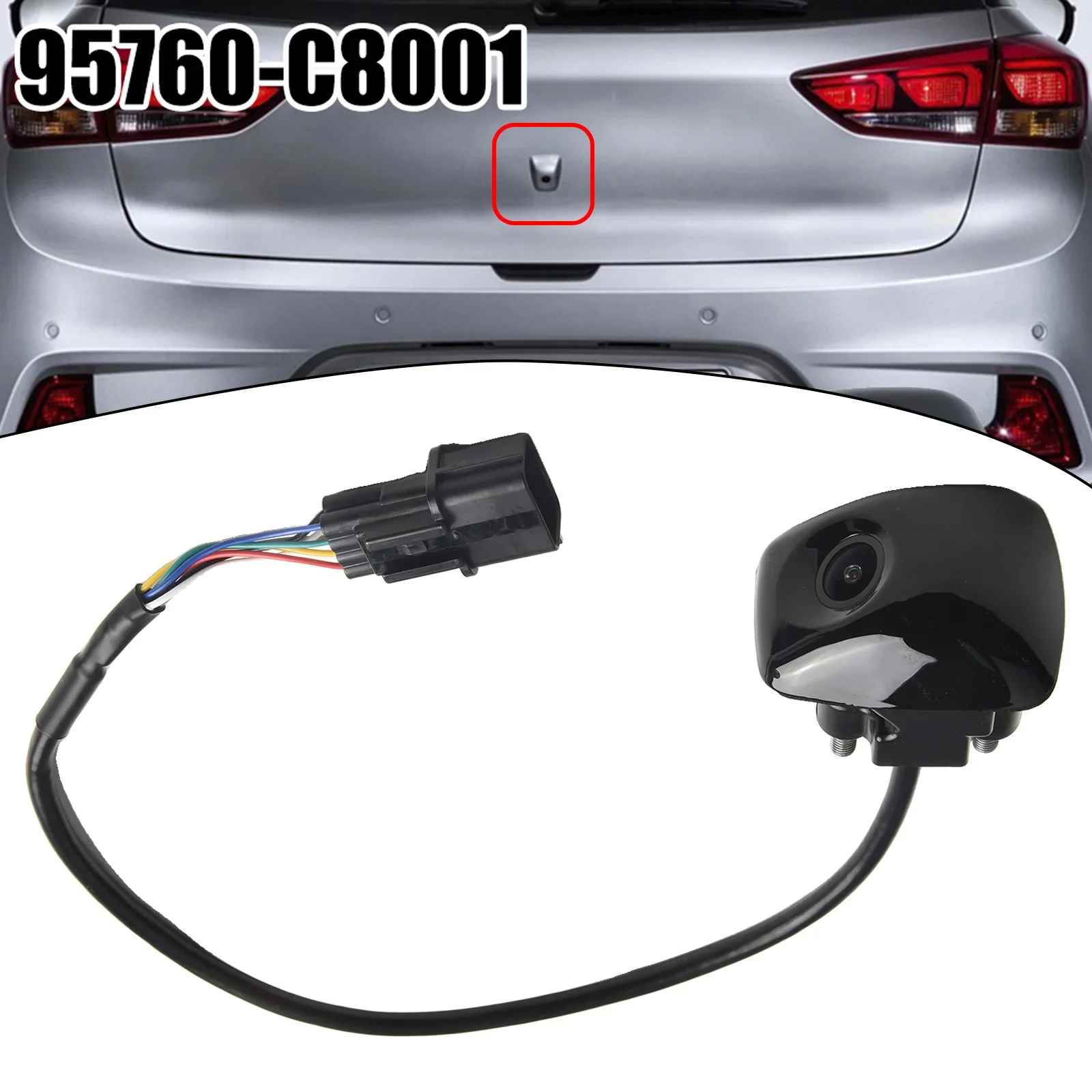 Backup Camera For Hyundai 95760-C8001 Camera Anti-corrosion Easy To Use High Universality Fitment Non-deformation