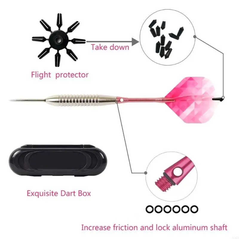 سهام مبتكرة ذات طرف معدني بوزن 22 جرام ترفع مستوى لعبتك وتدوم طويلاً A70D #5