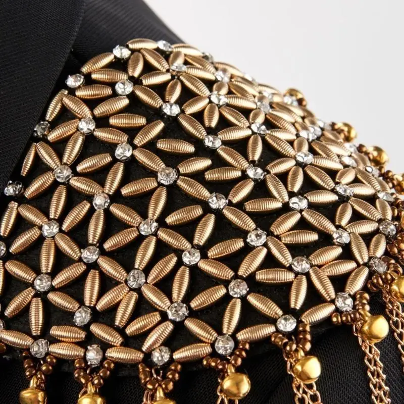 Thời trang 39BD Epaulette cho quần áo Bộ áo punk bộ đồ vai Epaulet Fringe