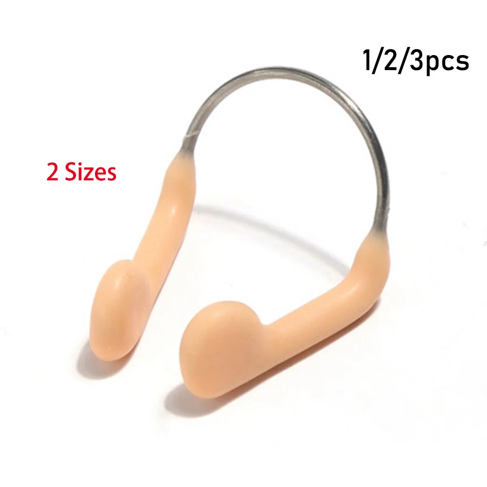 1/2/3pcs Steel Wire Adjustable Durable Swimming equipment Water Sports Accessories Diving Tool Nose Clip