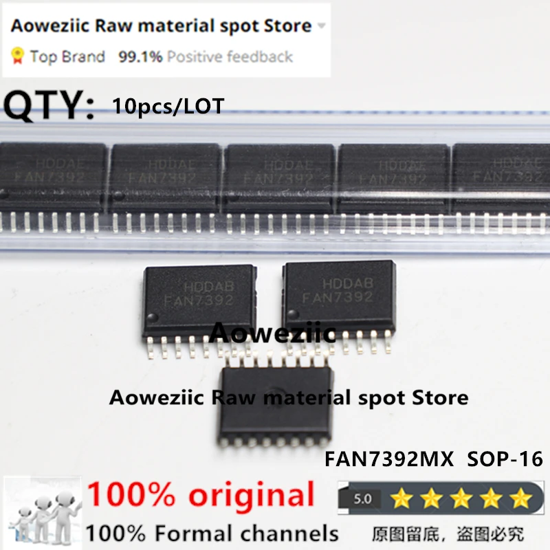 

Aoweziic 100% New Imported Original FAN7392MX FAN7392 SOP-16 High Side And Iow Side Gate Drive Chips