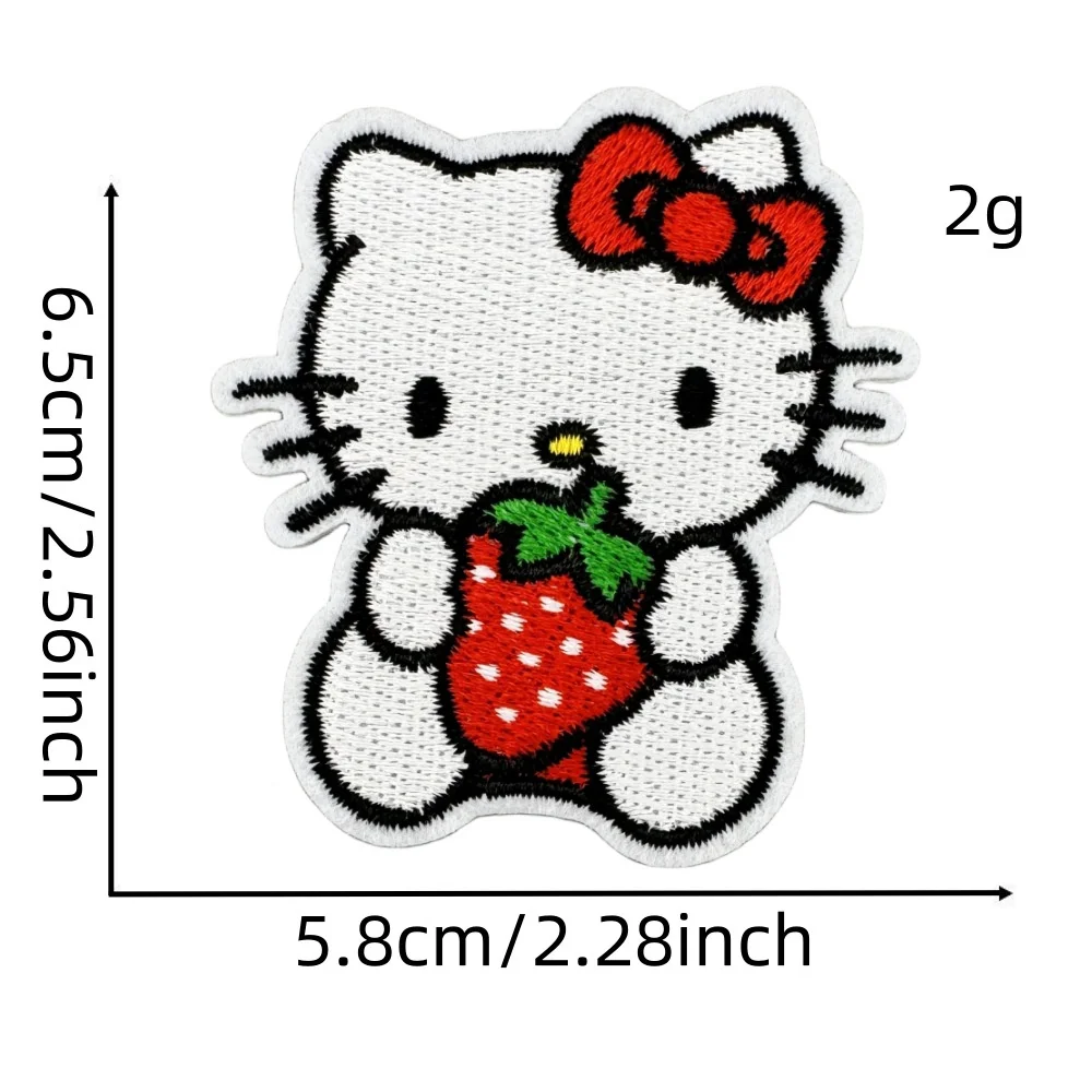 New Sanrio Cute Cloth Patch Classic Cartoon Puppy and Kitten Series Patch Patch Small Girl Bag Decoration Ironing Stickers