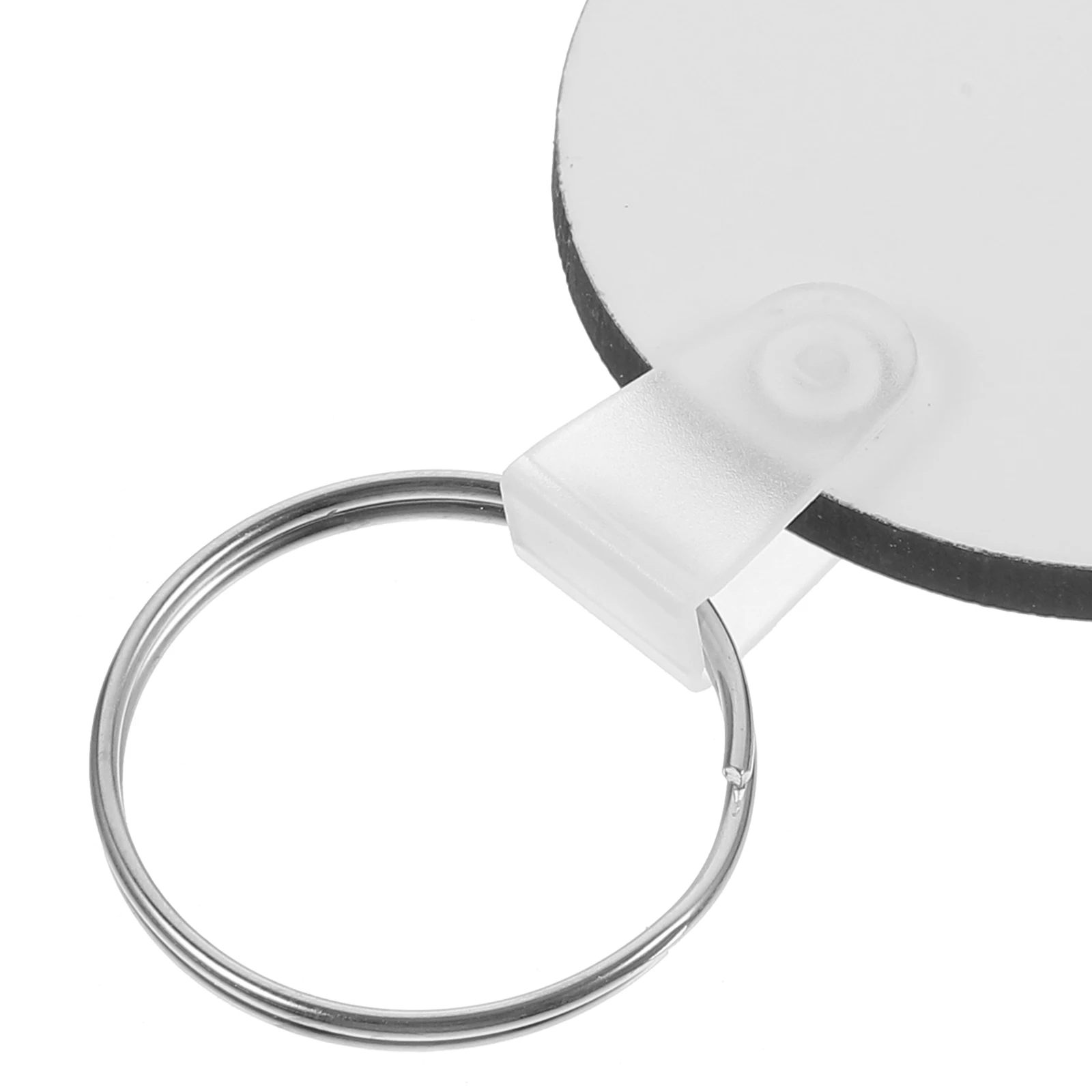 

40pcs Sublimation Blank Charm Key Ring Diy Craft Supplies Custom Keychains Fibreboard Material Durable Keychain Blanks For