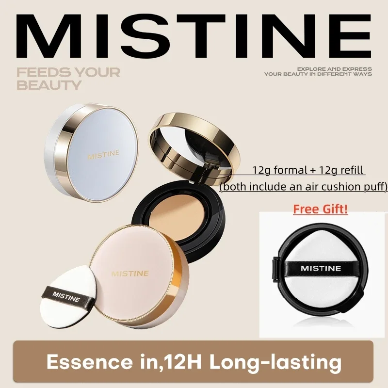 MISTINE Poreless BB CC Cushion Longlasting waterproof Oil Control Concealer Flawless 24g Cover All Perfect Cushion High Coverage