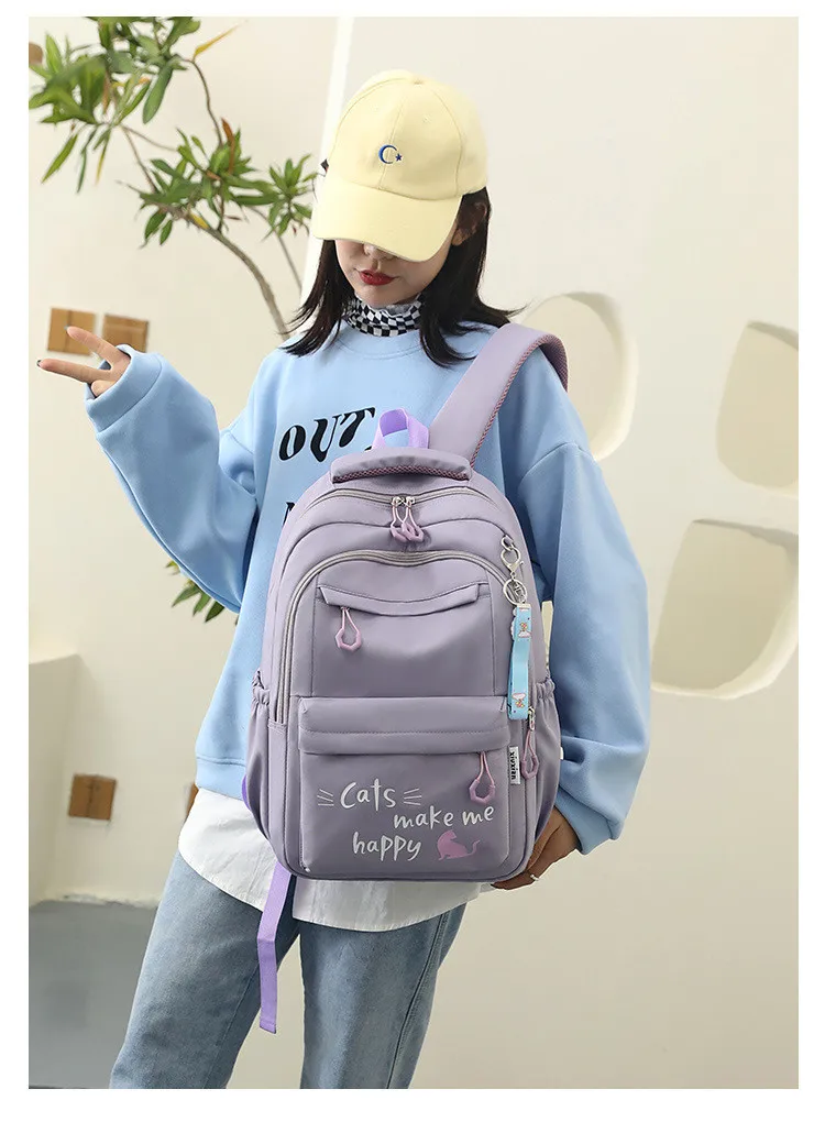 kids school bag cute pink school backpack for girls children kawaii bookbag primary middle students gift large capacity backpack