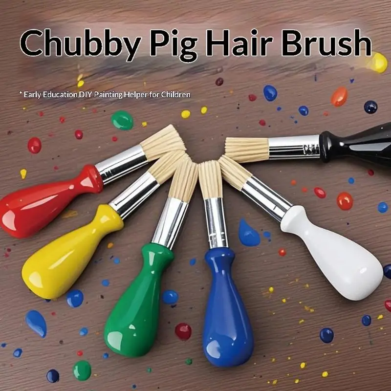 4/6Pcs Paint Brush Painting Brush Plastic Set For Ergonomic Convenient Artist Tools Child Professional Watercolor