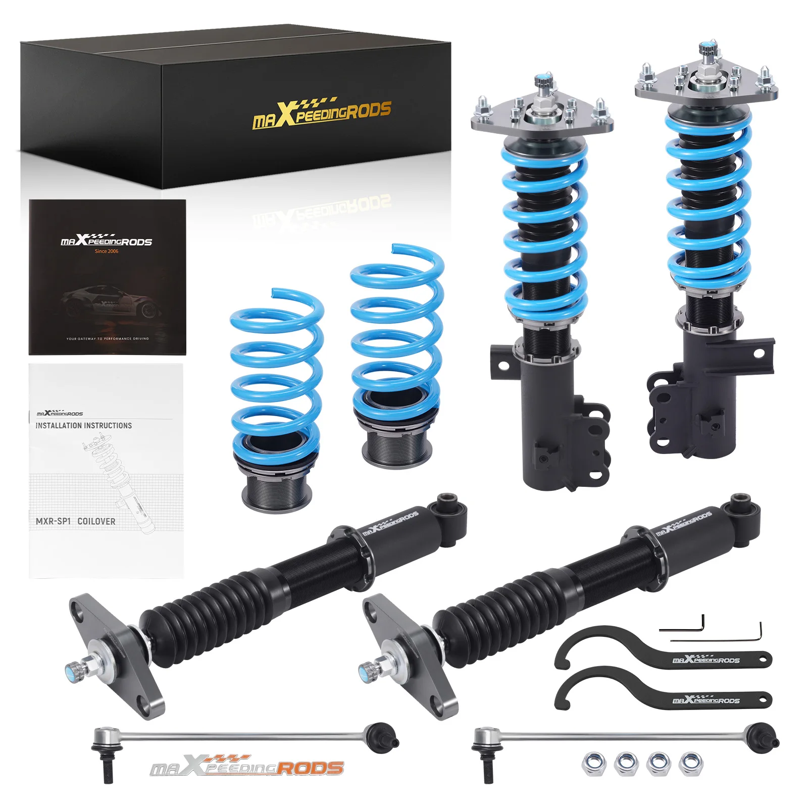 MaXpeedingrods 24 Way Coilovers Lowering Suspension Kit For Hyundai Genesis Coupe 2010-2016