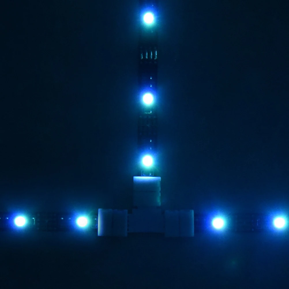 10pcs LED Light Strip Connector Buckle for Flexible Board No Soldering Quick Connection Lightweight Easy Storage Must Have