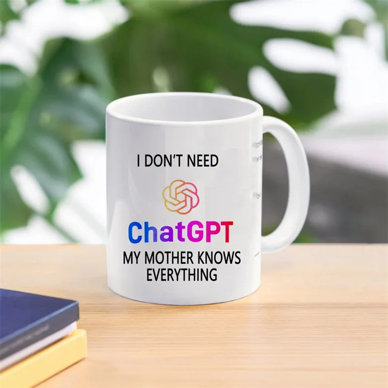 Cross-border hot-selling new models, I don't need to chat, my parents know that mugs are printed with logos, ceramic water cups.